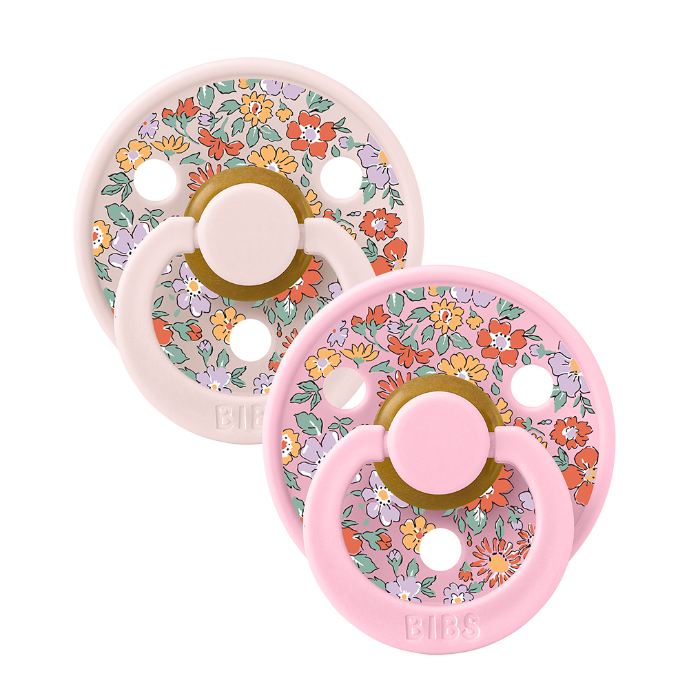 BIBS x LIBERTY Colour Pacifiers 2 Pack Oscar Meadow - Petal Mix