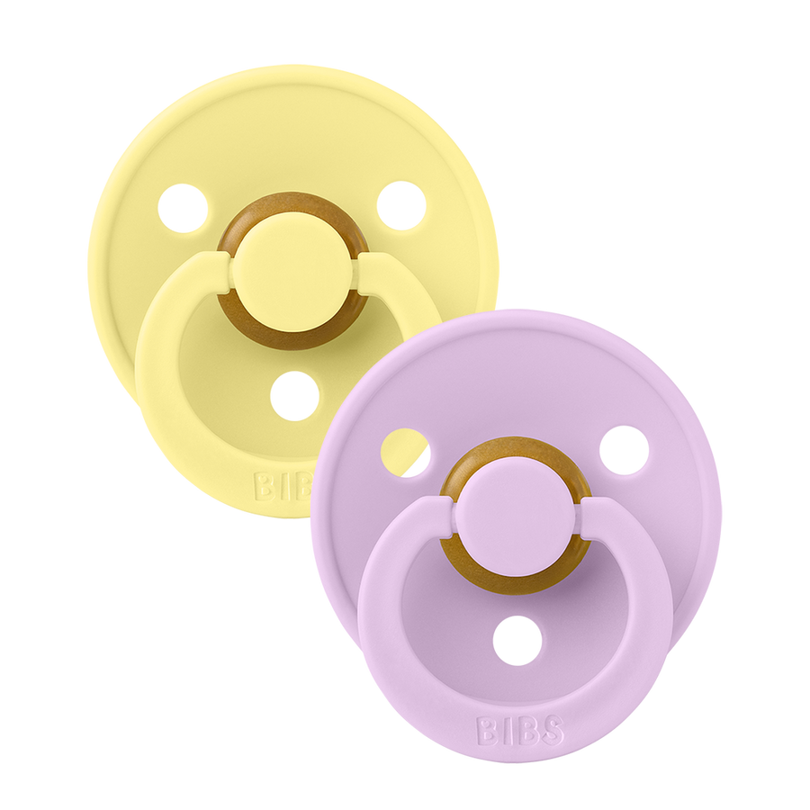 Colour Pacifiers 2 Pack - Sunshine/Violet Sky