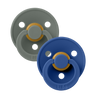 Colour Pacifiers 2 Pack - Pine/Cornflower - Bibsworld store US