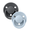 De Lux 2 PACK - Iron/Baby Blue - BIBS