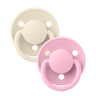 De Lux 2 PACK - Ivory/Baby Pink - BIBS