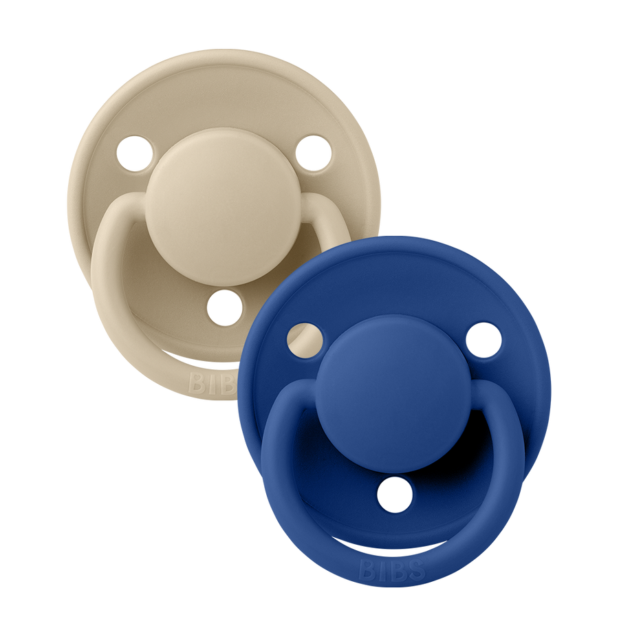 De Lux Pacifiers 2 Pack - Vanilla/Cornflower