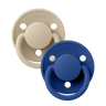 De Lux Pacifiers 2 Pack - Vanilla/Cornflower - Bibsworld store US
