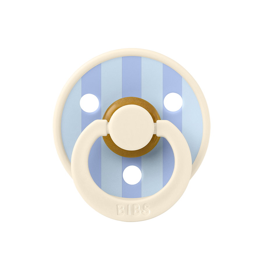 STUDIO Colour Pacifier Block - Ivory/Dusty Blue