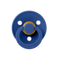 Dark blue round colour pacifier from BIBS