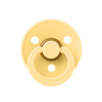 yellow coloured BIBS Colour pacifier 