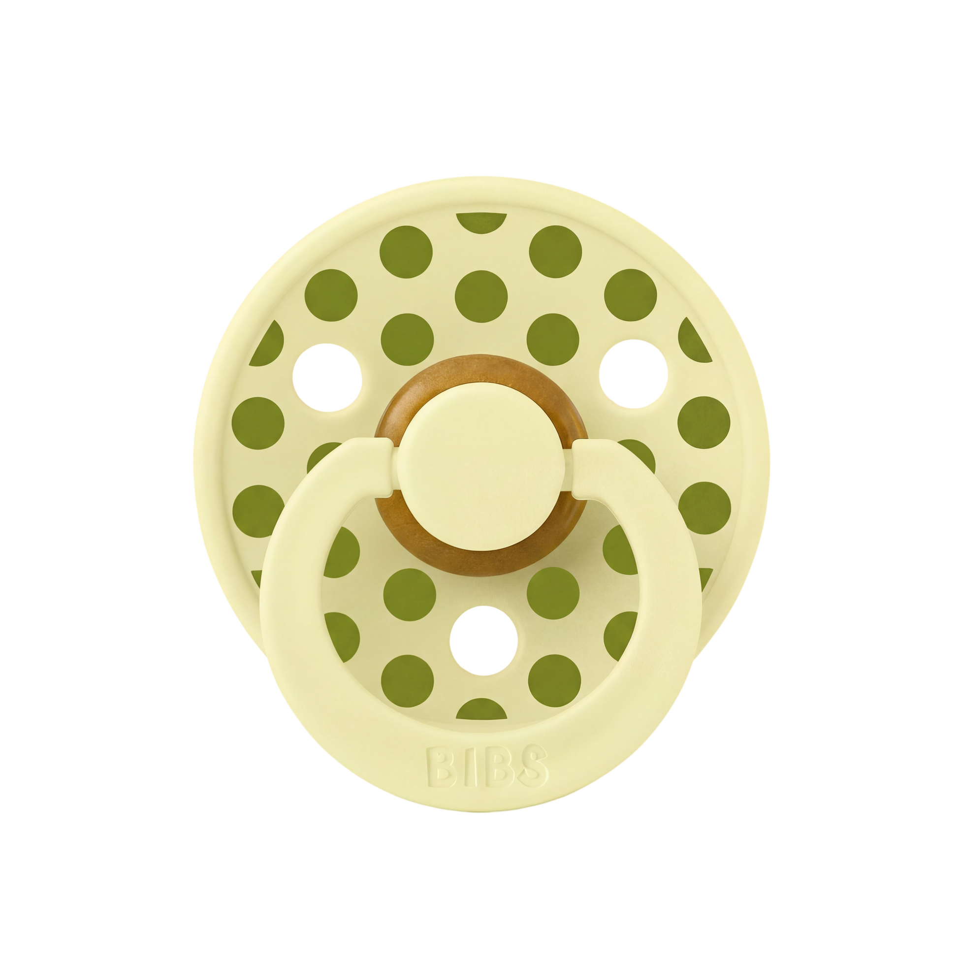 STUDIO Colour Pacifier Polka - Luna/Wasabi