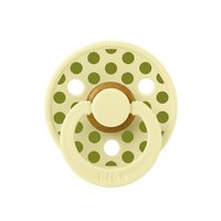 STUDIO Colour Pacifier Polka - Luna/Wasabi