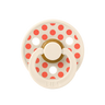 STUDIO Colour Pacifier Polka - Ivory/Tango