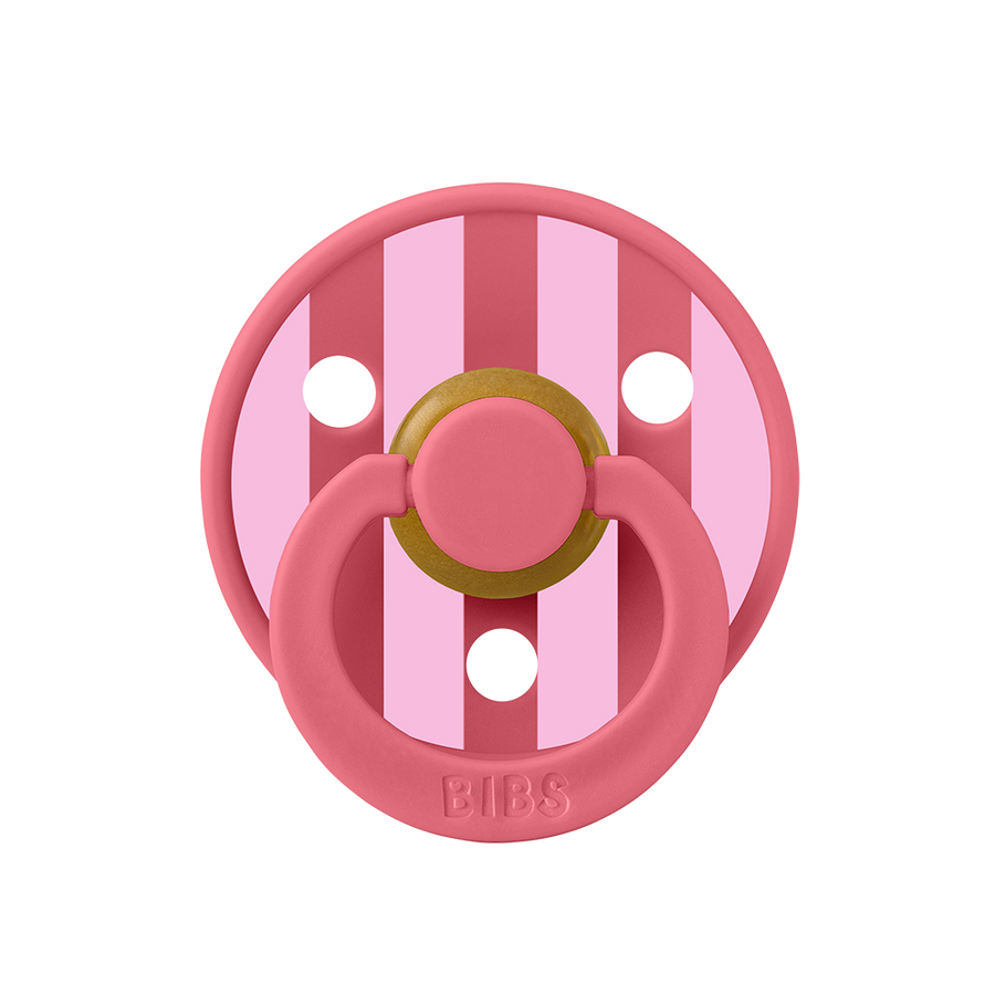 STUDIO Colour Pacifier Block - Coral/Baby Pink
