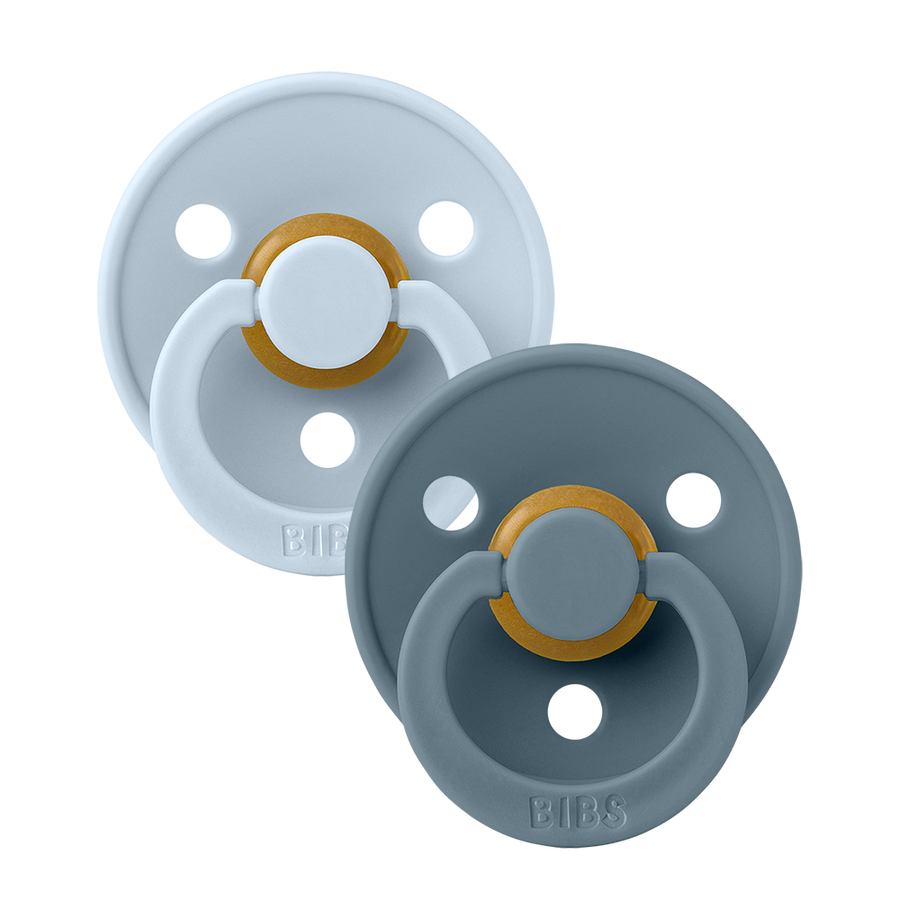 Colour Pacifiers 2 Pack - Baby Blue/Petrol