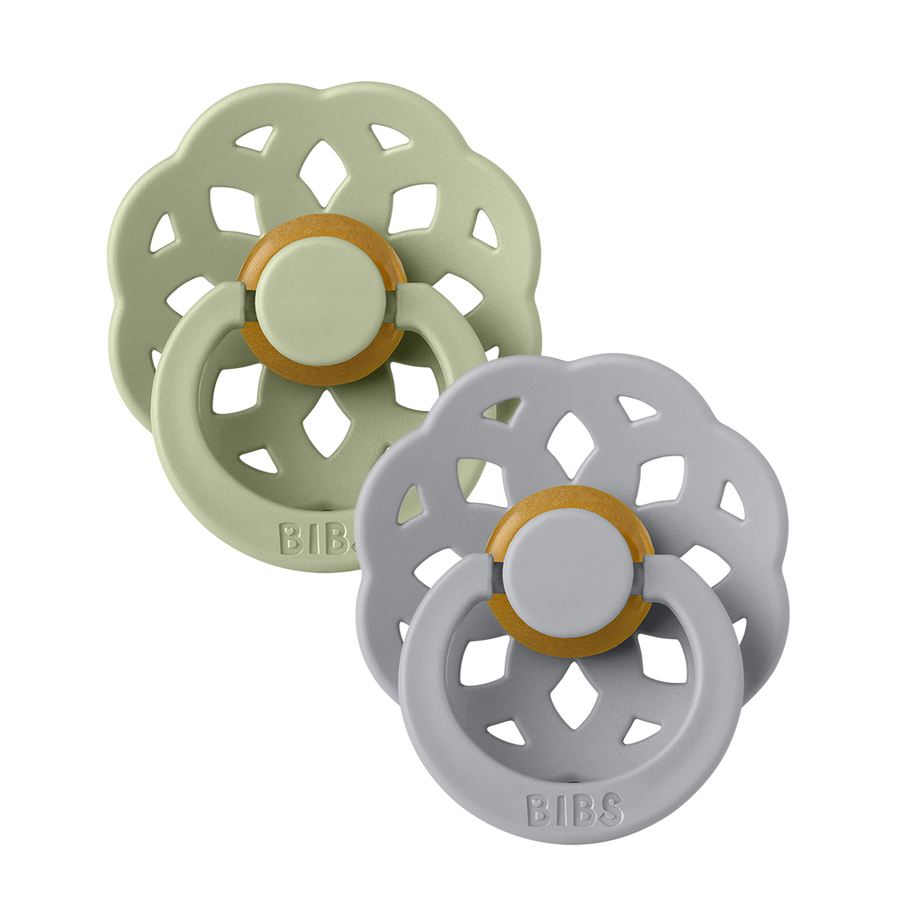 Boheme Pacifiers 2 Pack - Sage/Cloud