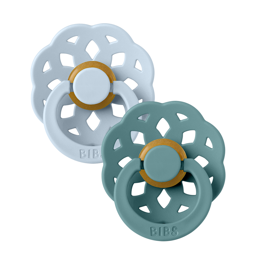 Boheme Pacifiers 2 Pack - Baby Blue/Island Sea