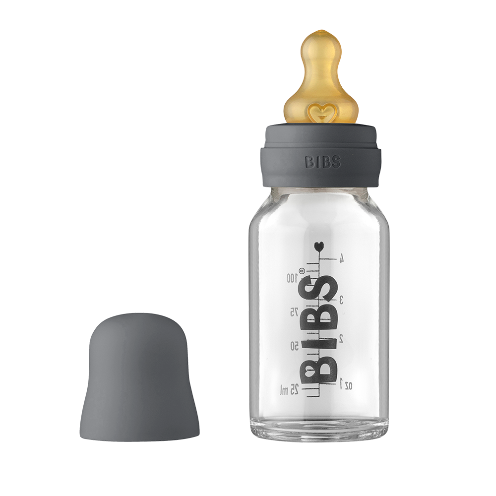 Baby Glass Bottle Complete Set 110ml - Iron