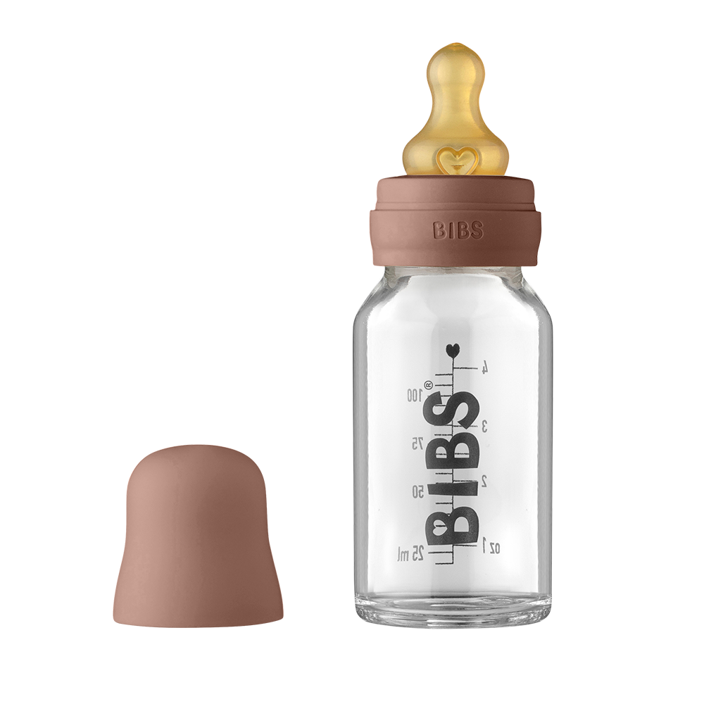 Baby Glass Bottle Complete Set 110ml - Woodchuck