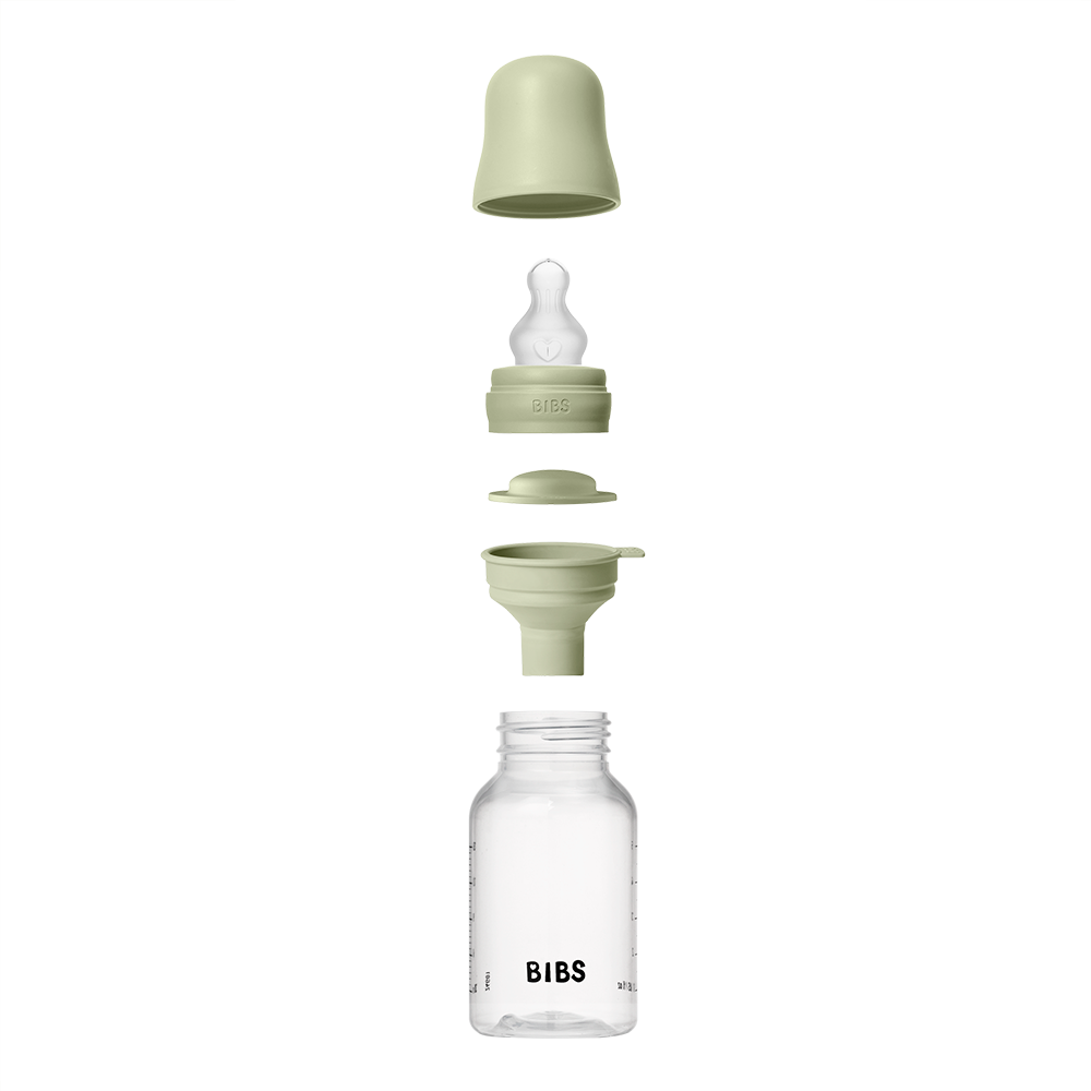 Baby BPA-Free PP Bottle Set 5oz Silicone - Sage