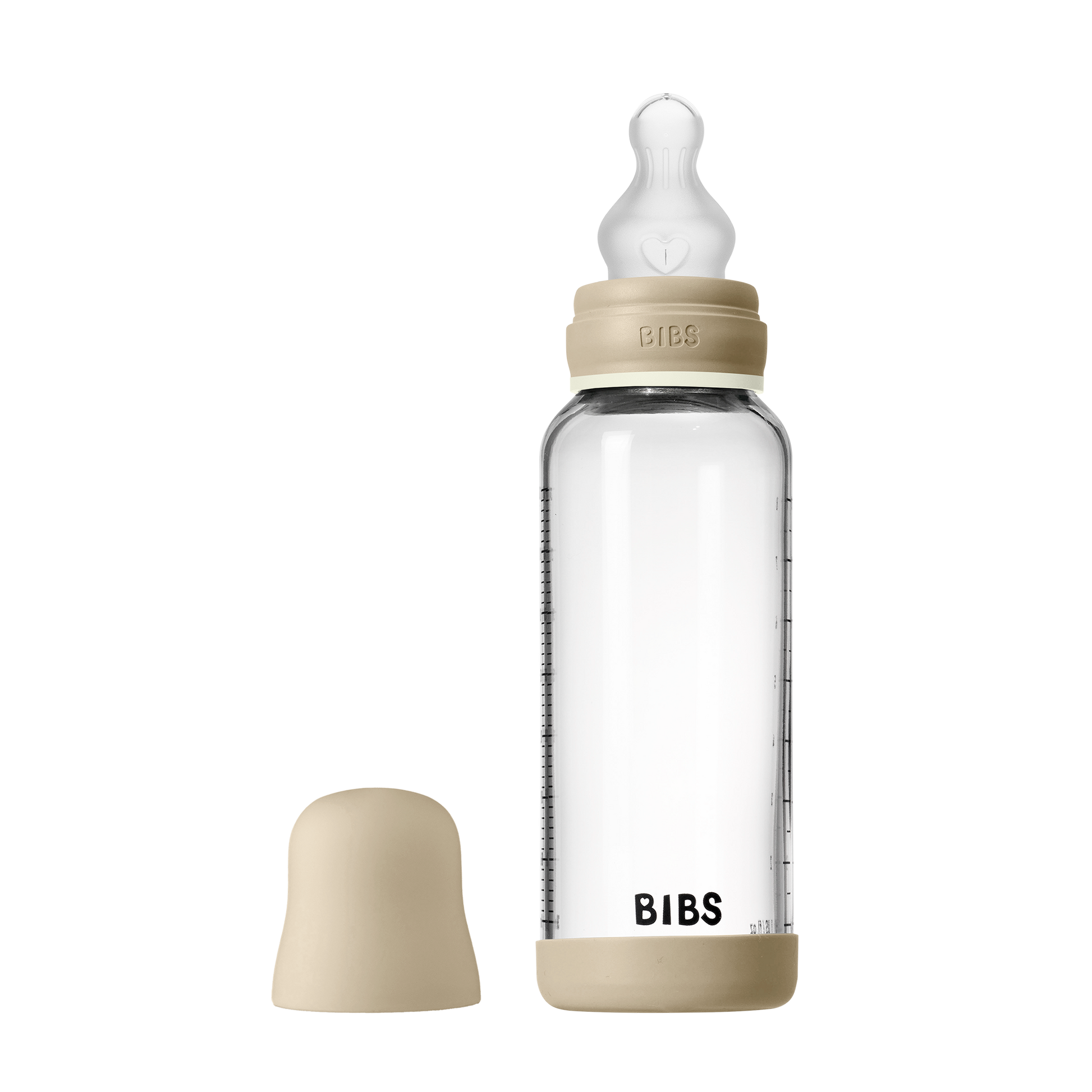 Baby Glass Bottle Glow Set 8oz Silicone - Vanilla
