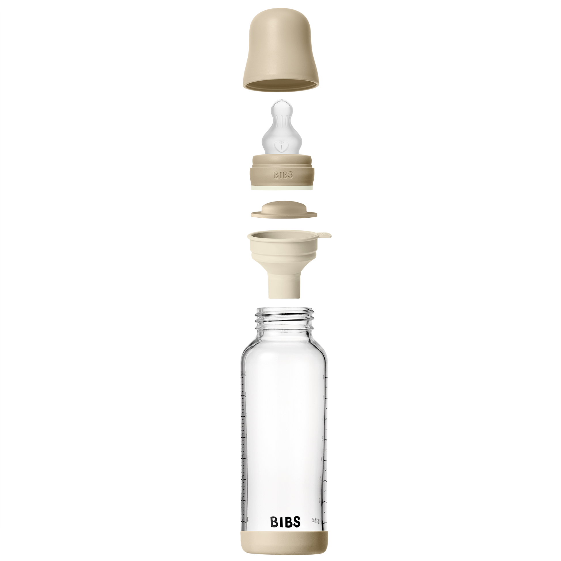 Baby Glass Bottle Glow Set 8oz Silicone - Vanilla