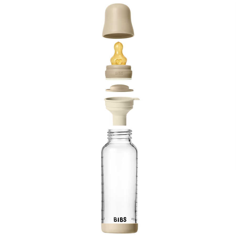 Baby Glass Bottle Glow Set 8oz Latex - Vanilla