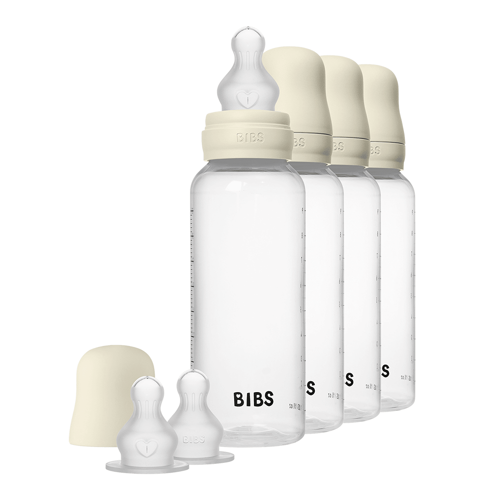 Baby BPA-Free PP Bottle 9oz 4 Pack Silicone - Ivory