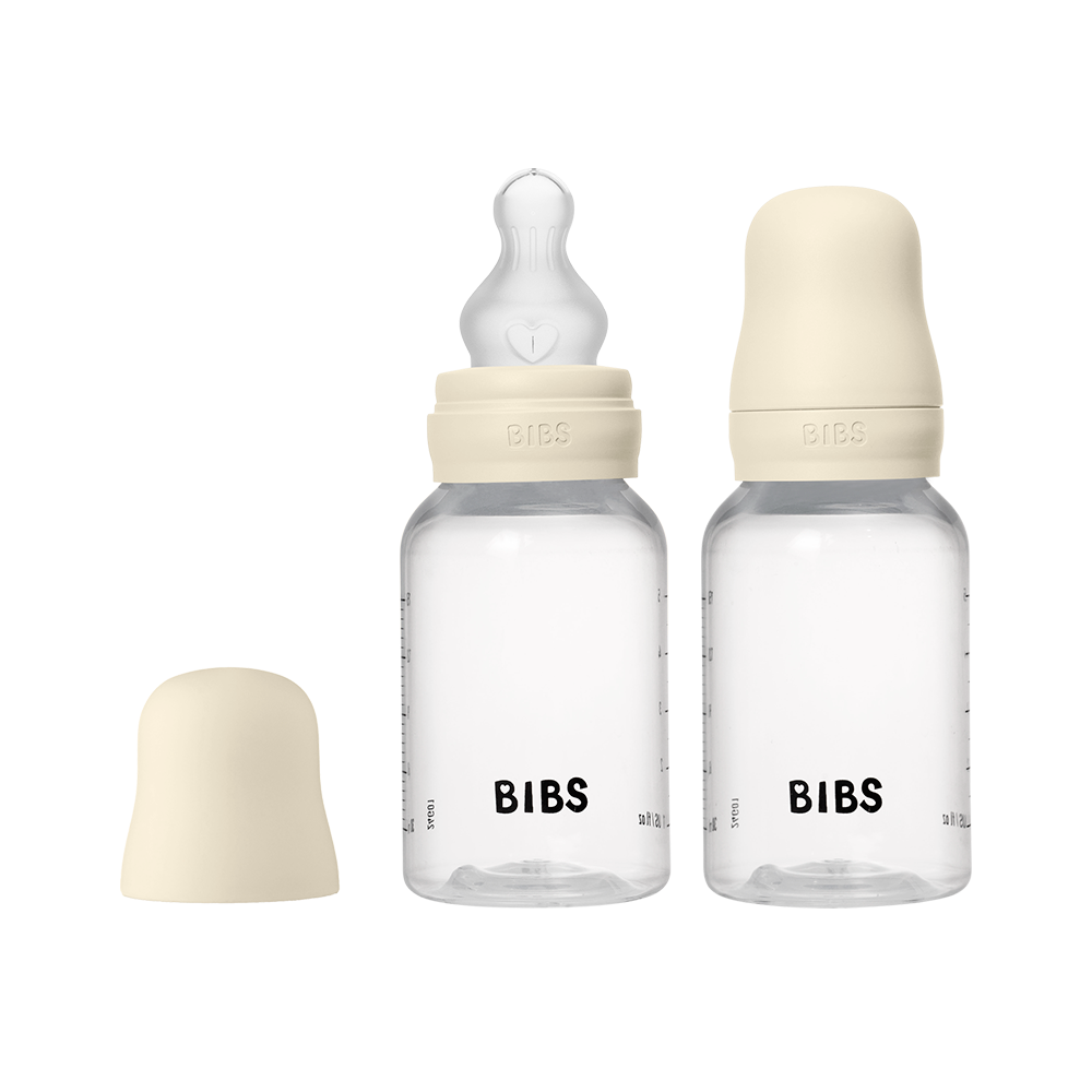 Baby BPA-Free PP Bottle Set 5oz 2 Pack Silicone - Ivory