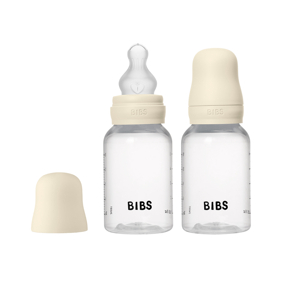 Baby BPA-Free PP Bottle Set 5oz 2 Pack Silicone - Ivory