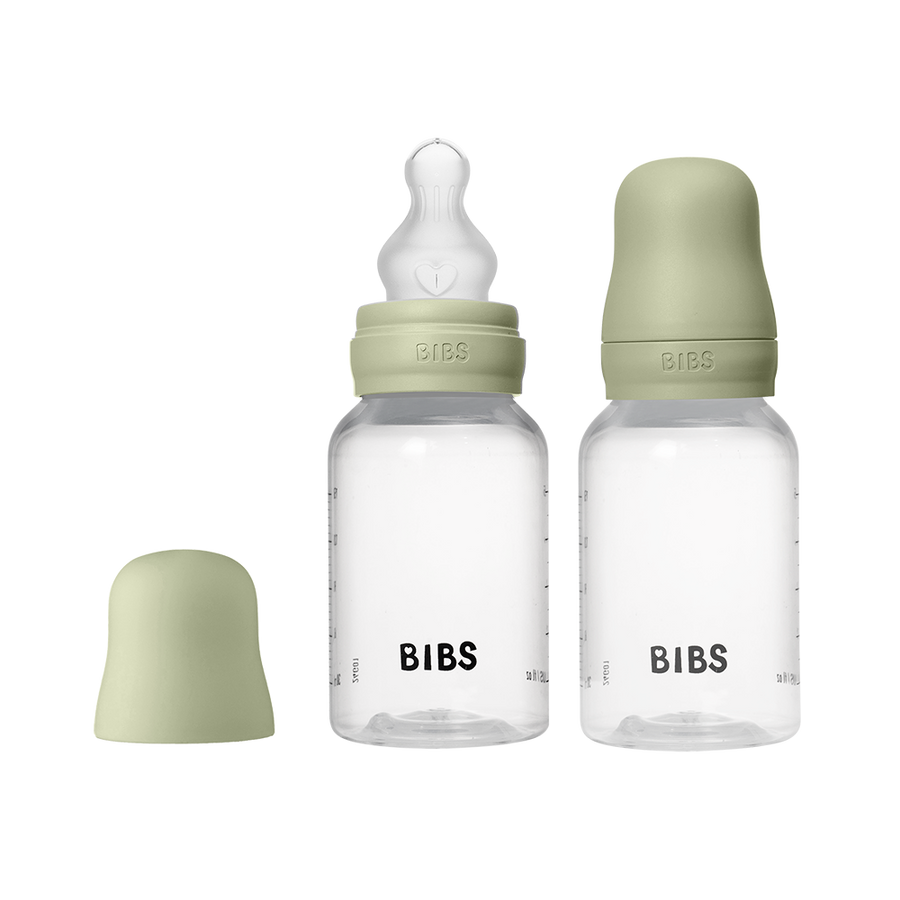 Baby BPA-Free PP Bottle Set 5oz 2 Pack Silicone - Sage