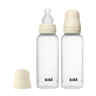 Baby BPA-Free PP Bottle Set 9oz 2 Pack Silicone - Ivory - Bibsworld store US