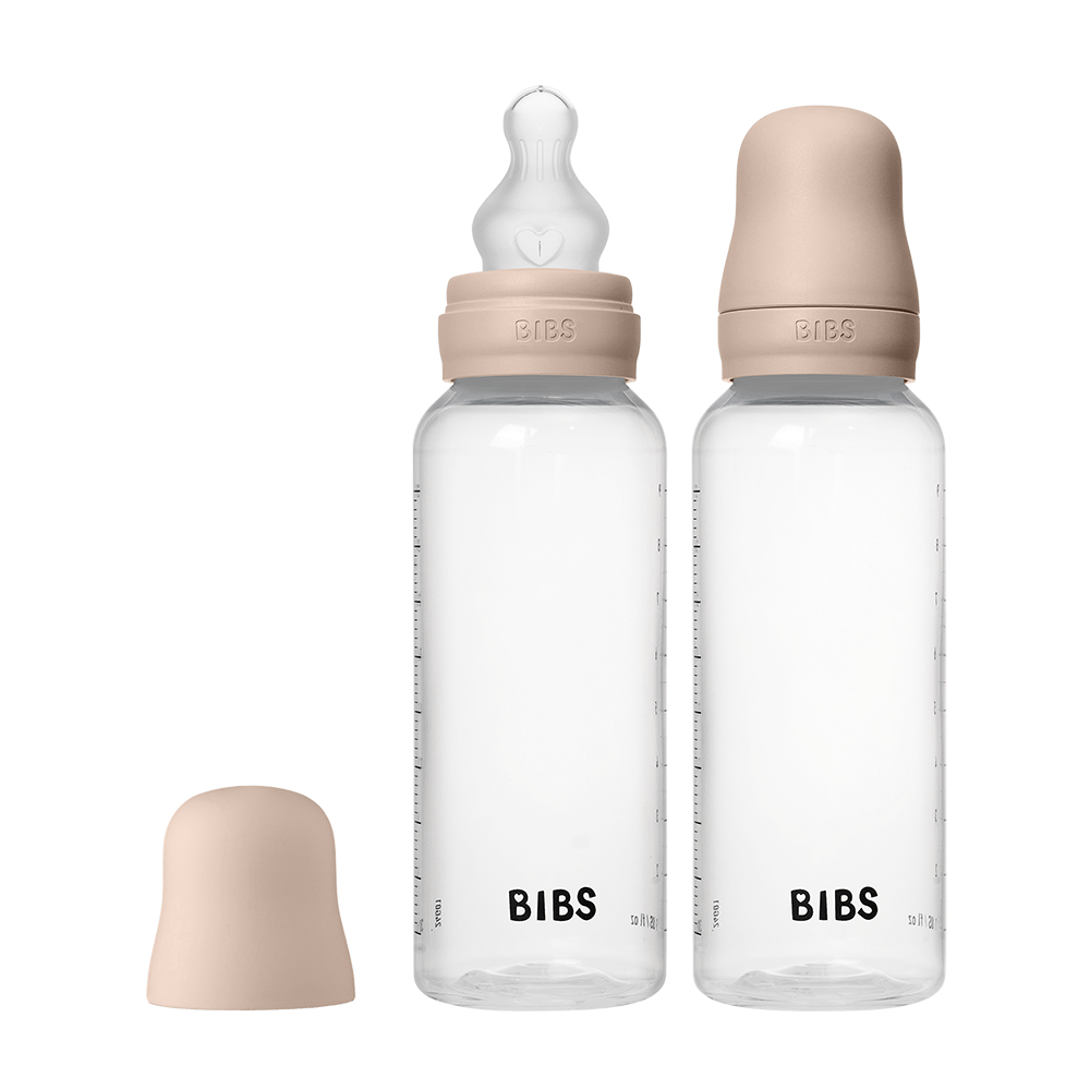 Baby BPA-Free PP Bottle Set 9oz 2 Pack Silicone - Blush