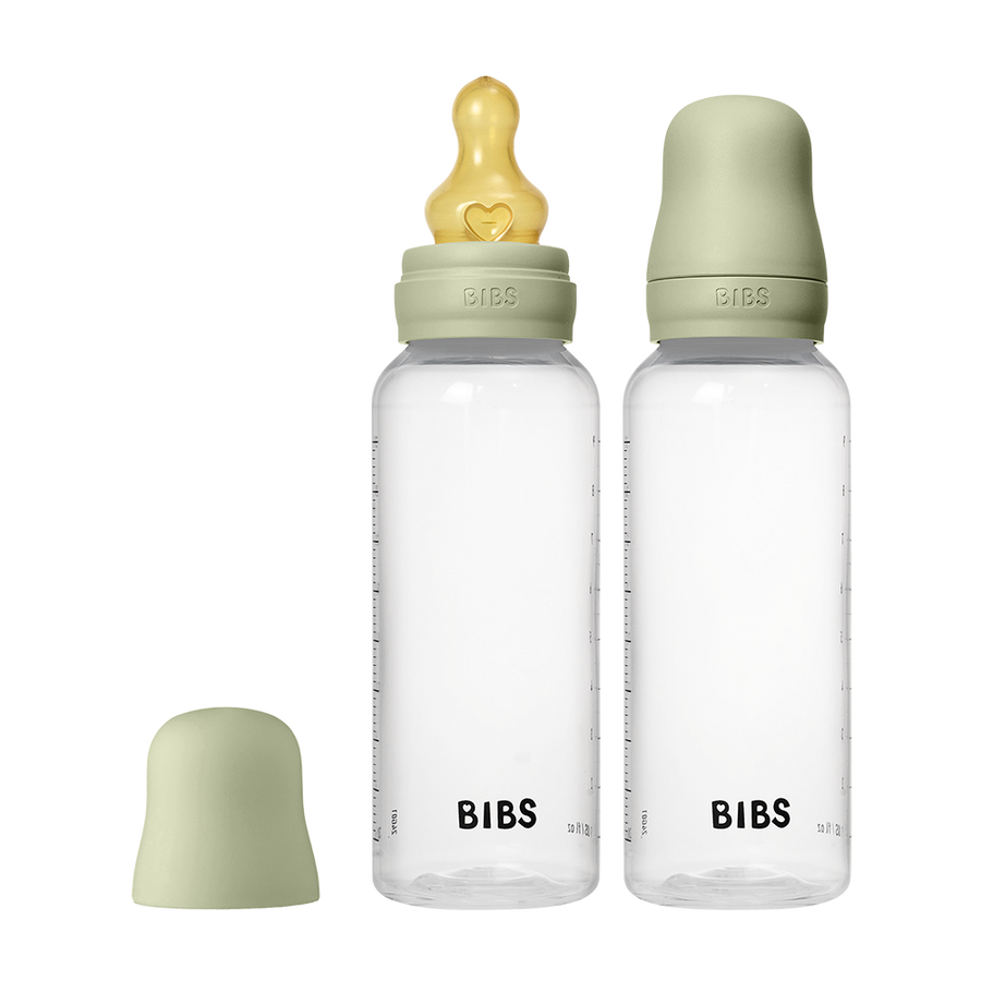 Baby BPA-Free PP Bottle Set 9oz 2 Pack Latex - Sage