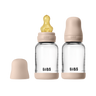 Baby Glass Bottle Set 120ml 2 Pack Latex - Blush - BIBS