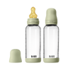 Baby Glass Bottle Set 240ml 2 Pack Latex - Sage - BIBS
