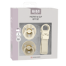 Colour Pacifier & Loop Clip Gift Set - Ivory - BIBS
