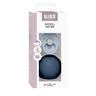 Colour Pacifier And Pacifier Case Mini - Baby Blue/Steel Blue