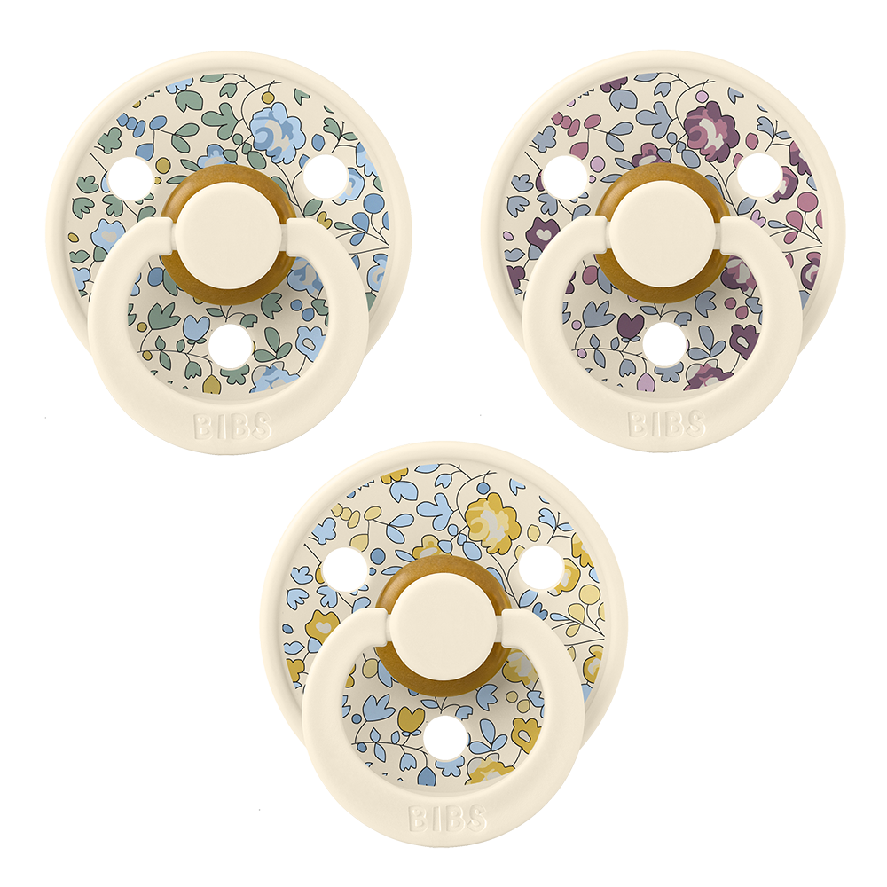 BIBS x LIBERTY New Baby Try-It Collection 3 Pack Eloise - Ivory