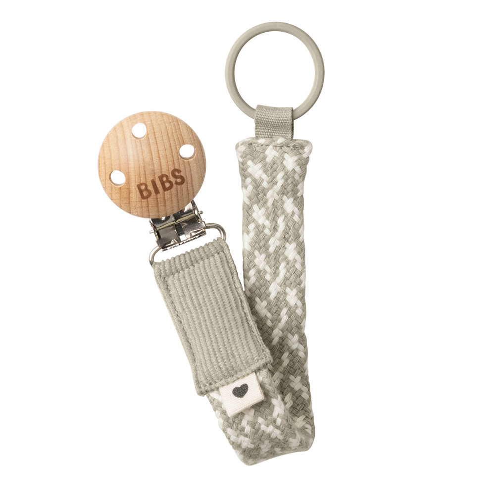 Pacifier Clip - Sand/Ivory