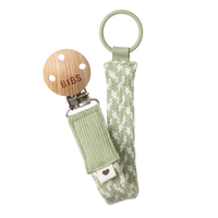 Pacifier Clip - Sage/Ivory - BIBS