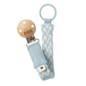 Pacifier Clip - Baby Blue/Ivory - BIBS