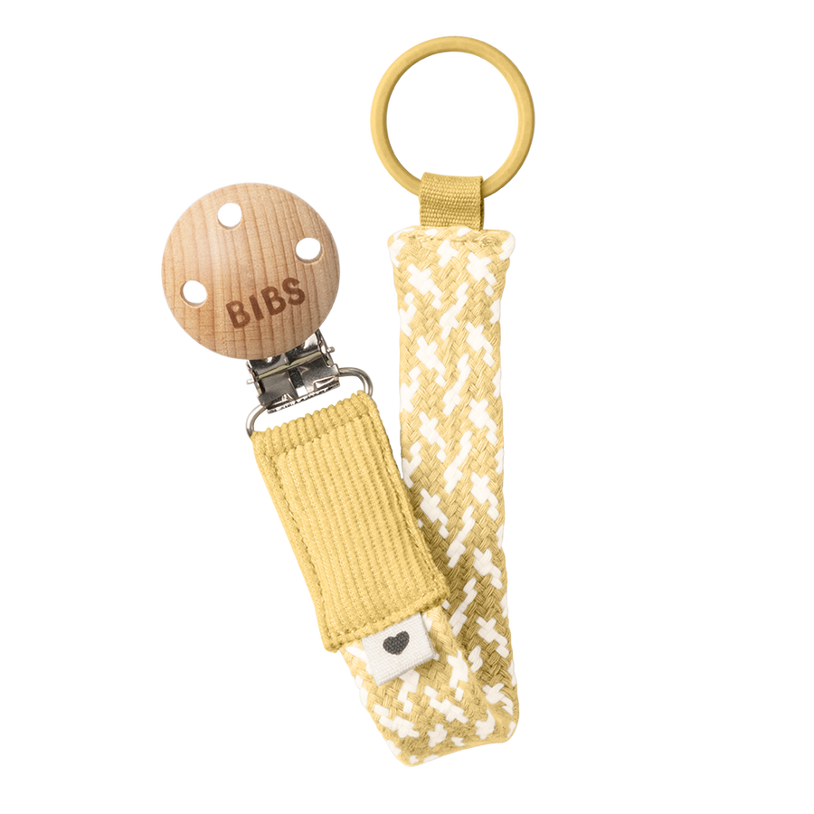 Pacifier Clip - Pale Butter/Ivory