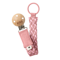 Pacifier Clip - Dusty Pink/Baby Pink - BIBS