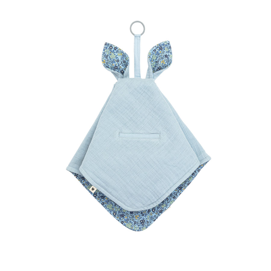 BIBS x LIBERTY Cuddle Cloth Kangaroo Chamomile Lawn - Baby Blue