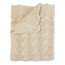 Knitted Blanket Wavy - Ivory - BIBS