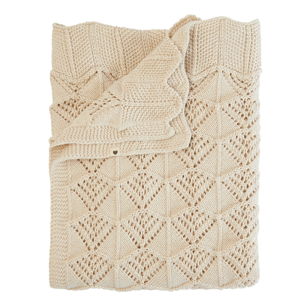 【BAON】[unisex] Gfordie Warmer Knit Knitted Blanket Wavy - Ivory – Bibsworld store US