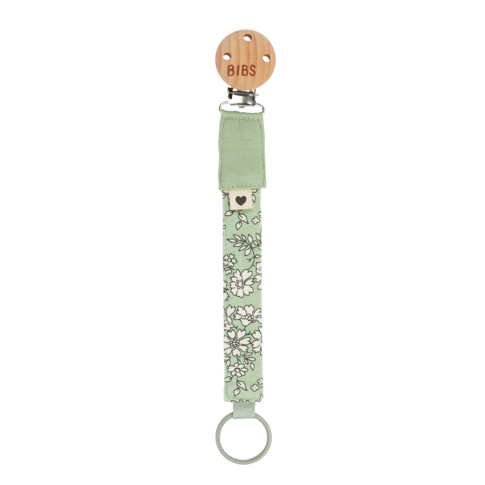 BIBS x LIBERTY Bib & Clip Set Capel - Sage