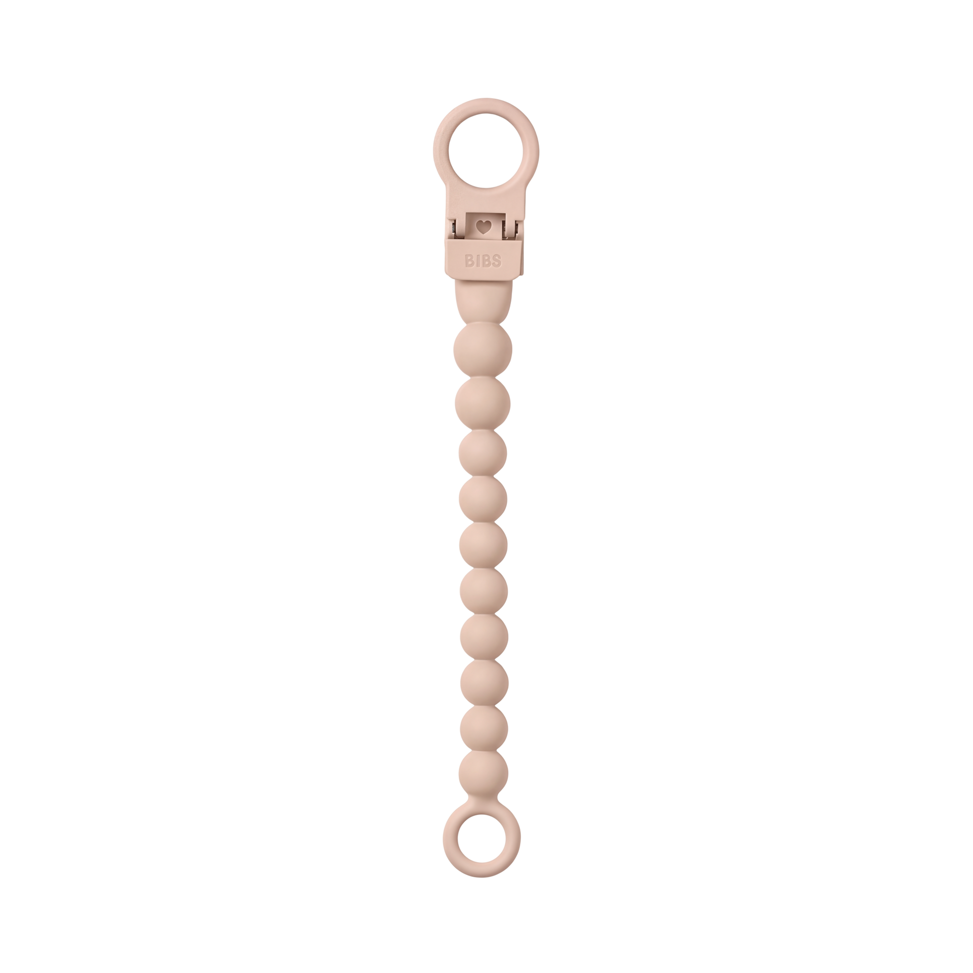 Pacifier Clip Beaded - Blush