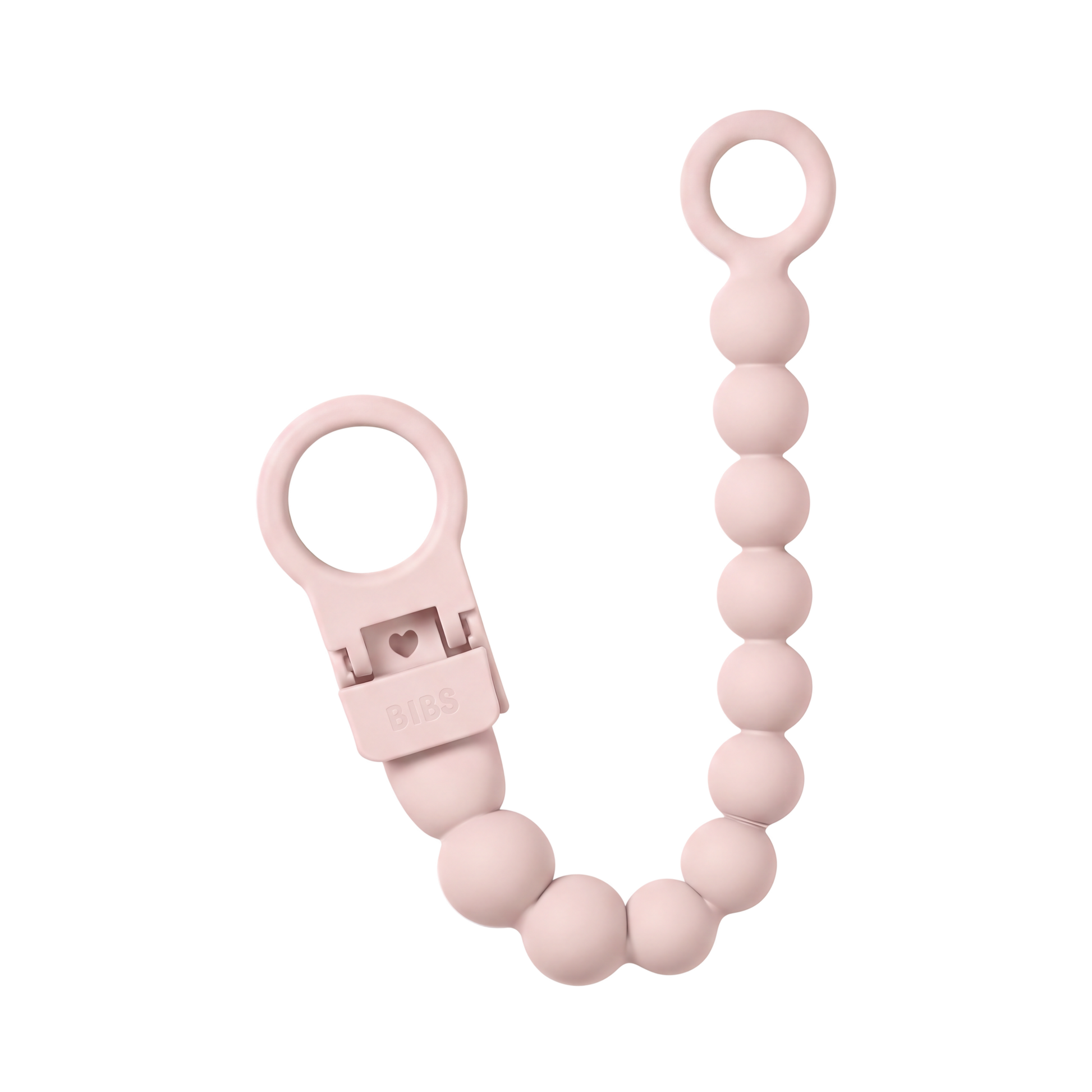 Pacifier Clip Beaded - Petal