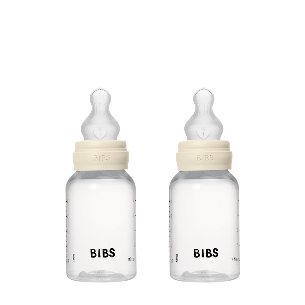 Baby BPA-Free PP Bottle Set 5oz 2 Pack Silicone - Ivory