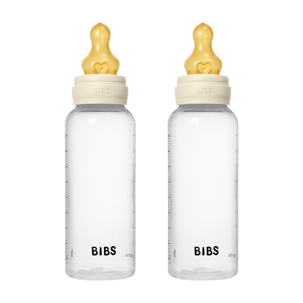 Baby BPA-Free Bottle Complete Set 9oz 2 Pack Latex - Ivory