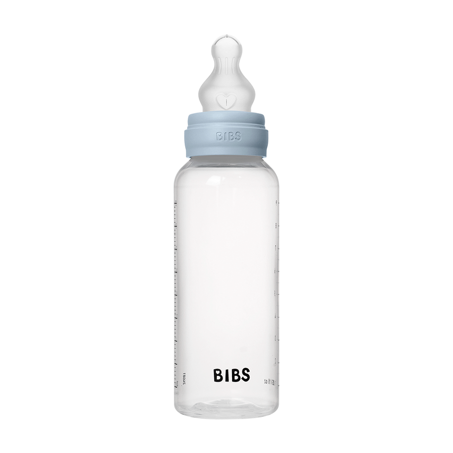 Baby BPA-Free PP Bottle Set 9oz Silicone - Baby Blue