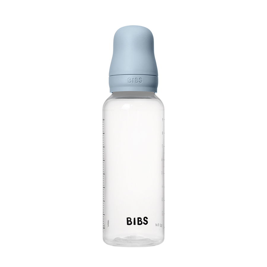 Baby BPA-Free PP Bottle Set 9oz Silicone - Baby Blue